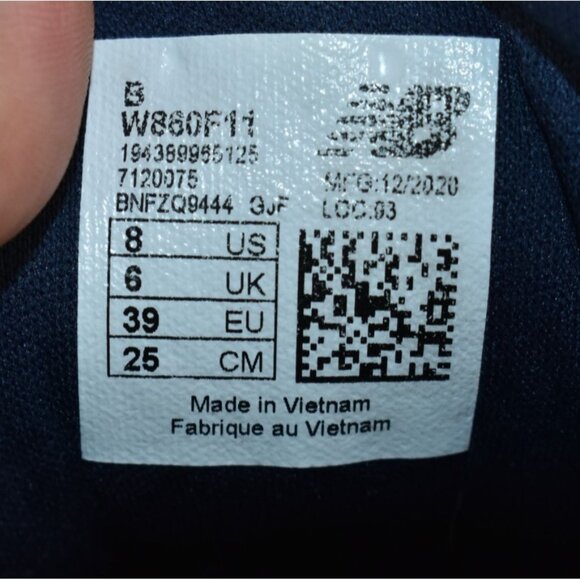 🌹New Balance 860 v11 Women Shoes Size 8 Indigo Blue Fresh Foam Running Sneakers - Picture 10 of 10